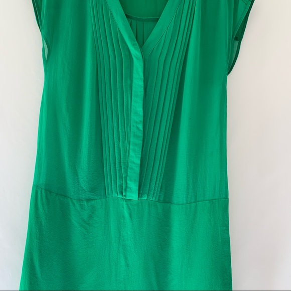 Green Sheer Tunic Button Up Sleeveless Dress S/M - Picture 9 of 16